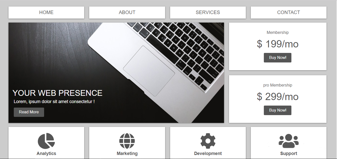 Css Grid Landing Page